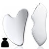 Picture of ALOYGUZ Stainless Steel Gua Sha Set Face Massager Metal Gua Sha Facial Tools Body Lymphatic Drainage Massager Face Guasha Face Sculpting Tool Skin Care Set Gifts for Women for Christmas