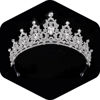 Picture of Kamirola - Silver Queen Crowns and Tiaras Princess Crowns for Women and Girls Crystal Headbands for Bridal, Princess for Wedding and Party