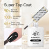 Picture of Born Pretty Super Top Gel, High Gloss Shiny Long Lasting Top Gel Polish, Glossy Clear Soak Off U V & Nail Lamp Gel Nails DIY Top Gel Coat 15ml 2pcs