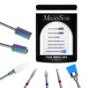 Picture of MelodySusie Nail Drill Bits Set, 7Pcs Professional Tungsten Carbide Ceramic Acrylic Nail File Drill Bit for Manicure Pedicure Cuticle Gel Nail Polishing