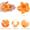 Picture of Sisiaipu Hawaiian Plumeria Hair Accessories - 6 Pack Large Claw Clips for Thick and Thin Hair, Beach Tropical Hair Clips for Women and Girls