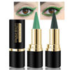 Picture of evpct 2Pcs Light Dark Green Gel Eyeliner Pencils Eye Black Face Paint Stick Lipstick Halloween Makeup Set Waterproof Smudge Proof Eyeliner Pen Crayon Smokey Eye delineador de ojos contra el agua