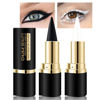 Picture of evpct 2Pcs Black White Gel Eyeliner Pencils Eye Black Face Paint Stick Lipstick Halloween Makeup Set Waterproof Smudge Proof Liquid Eyeliner Pen Crayon Smokey Eye delineador de ojos contra el agua