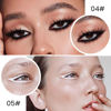 Picture of evpct 2Pcs Black White Gel Eyeliner Pencils Eye Black Face Paint Stick Lipstick Halloween Makeup Set Waterproof Smudge Proof Liquid Eyeliner Pen Crayon Smokey Eye delineador de ojos contra el agua