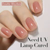 Picture of Double Rhythm Translucent Gel Polish Sheer Neutral Natural Light Milky Same Color Same Bottle 15ML Jelly Nail Polish Nail Art DIY at Home (Skin Nude-A1370)