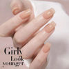 Picture of Double Rhythm Translucent Gel Polish Sheer Neutral Natural Light Milky Same Color Same Bottle 15ML Jelly Nail Polish Nail Art DIY at Home (Milky Nude-A1358)
