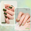 Picture of GAOY Jelly Green Gel Nail Polish Set, 6 Transparent Colors Sheer White, Soak Off UV Light Cure Gel Polish for Salon and Nail Art DIY at Home, Emerald Green