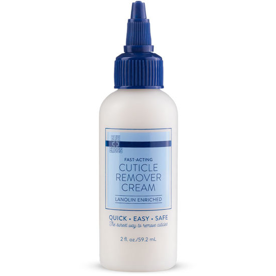 Picture of Blue Cross Cuticle Remover Cream for Dry Damaged Cuticles, Moisturizing Cuticle Softener for Nails, Professional Nail Care for Dry Manicures, Brittle Hang Nails, Made in USA, 2oz