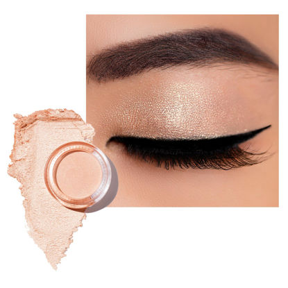 Picture of Oulac Cream Eyeshadow also for Highlighter Large Capacity Highly Pigmented Eye Shadow Waterproof &Long Lasting with Moisturizing Formula 07