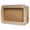 Picture of LETGO Clear Makeup Bags, TSA Approved Toiletry Bag with Zipper, Clear Makeup Organizer Fit Carry-on Travel Essentials,Clear Cosmetic Bags for Women Men (C-Gold)