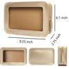 Picture of LETGO Clear Makeup Bags, TSA Approved Toiletry Bag with Zipper, Clear Makeup Organizer Fit Carry-on Travel Essentials,Clear Cosmetic Bags for Women Men (C-Gold)