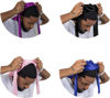 Picture of 4PCS Silky Durags for Men Women 360 Waves with 1 Wave Cap, Silky Satin Durag Extra Long Tails