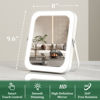 Picture of ROLOVE 8"x10" Lighted Vanity Mirror, Makeup Mirror with Light, Dimmable Touch Screen, Portable Travel Mirror with U-Shaped Bracket, Cosmetic Mirror with Lights for Makeup Desk ＆ Dressing Room