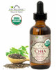 Picture of US Organic Chia Seed Oil, Certified Organic, Pure & Natural, Cold Pressed Virgin, Unrefined, Sourced from Paraguay, in Amber Glass Bottle w/Glass Eyedropper for Easy Application (2 oz (56 ml))