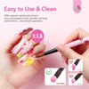 Picture of SAVILAND Acrylic Nail Brush Set: 3 Pcs Acrylic Brushes for Nails, Size 8/10/14 Professional Nail Art Brushes for Acrylic Powder Application, Acrylic Nail Kit Set for Nails Extension 3D Nail Caving DIY