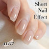 Picture of Double Rhythm Translucent Gel Polish Sheer Neutral Natural Light Milky Same Color Same Bottle 15ML Jelly Nail Polish Nail Art DIY at Home (Nude Beige-A1417)