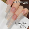 Picture of Double Rhythm Translucent Gel Polish Sheer Neutral Natural Light Milky Same Color Same Bottle 15ML Jelly Nail Polish Nail Art DIY at Home (Nude Beige-A1417)