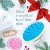 Picture of Scala Silicone Anti Cellulite Massager, Body Shower Scrubber, Cellulite Remover - Improve Circulation, Distribute Fat Deposits, Body Massager, Exfoliator, Fat Roller Use with Creams and Oils, Aqua