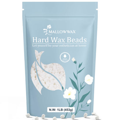 Picture of Mallowwax Hard Wax Beads - Wax for All-Purpose Hair Removal - Full Body Waxing Solution - Ideal for Sensitive Skin, All Hair Types, Men & Women