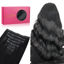 Picture of WENNALIFE Seamless Clip In Hair Extensions, 22 Inch 150g 7pcs Jet Black, Human Hair Invisible PU Skin Weft Natural Remy