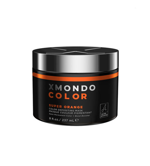 Picture of XMONDO Color Super Orange Depositing Mask & Semi-Permanent Orange Dye | Infused with Bond Booster Technology & Hyaluronic Acid for Nourishment, Revitalization & Repair, Vegan Formula, 8 Fl Oz 1-Pack