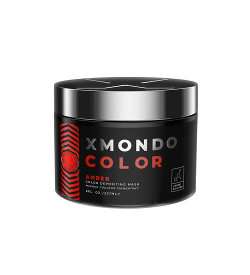 Picture of XMONDO Color Amber Depositing Mask & Semi-Permanent Red Hair Dye | Infused with Bond Booster Technology & Hyaluronic Acid for Nourishment, Revitalization & Repair, Vegan Formula, 8 Fl Oz 1-Pack