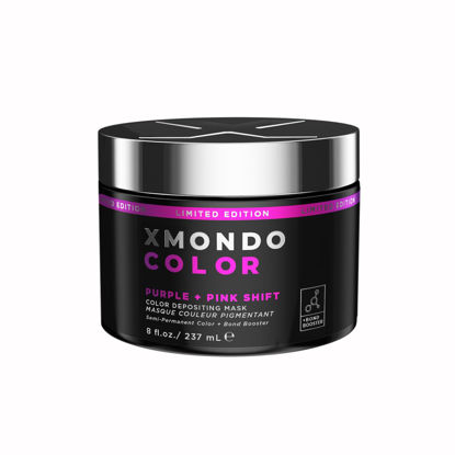 Picture of XMONDO Color Purple + Pink Shade Shift Color Depositing Mask & Semi-Permanent Hair Dye | Infused with Bond Boosters & Hyaluronic Acid to Nourish, Revitalize & Repair, Vegan Formula, 8 Fl Oz 1-Pack