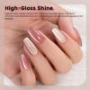 Picture of RARJSM Nude Glitter Cat Eye Gel Nail Polish Set 6Pcs Ceramics Pink Light Purple Brown Velvet Shimmer Smoothie Cateye Gel Polish with Magnetic Stick UV LED Curing Require Home Salon Nail Design