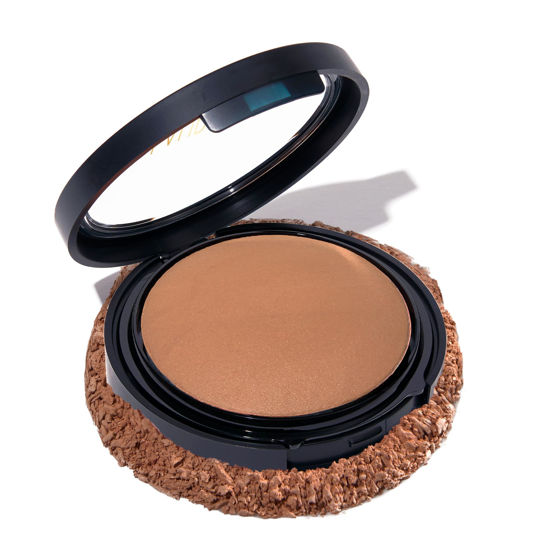 Picture of LAURA GELLER NEW YORK Baked Double Take Powder Foundation - Toffee - Buildable Medium to Full Coverage - Matte Finish