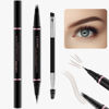 Picture of Eyebrow Pencil Makeup Kit, with Waterproof 2-IN-1 Microblading Eyebrow Pen, Eyebrow Pomade, Eyeliner and Dual-ended Eyebrow Brush, Brow Pencil Kit for Natural Eyebrows - Dark Brown