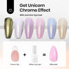 Picture of Beetles Hema Free Glitter Gel Top Coat for French Tip Press on Nails Pearl Shimmer Glitter Green 2-IN-1 No Wipe Top Coat, Long Lasting Soak Off Top Coat 15ml
