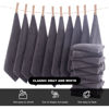 Picture of MOONQUEEN Microfiber Facial Cloths Fast Drying Washcloth 12 Pack - Premium Soft Makeup Remover Cloths - Grey
