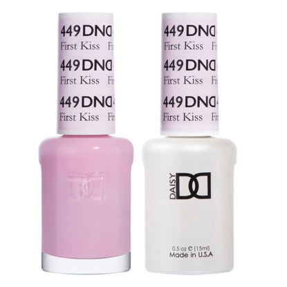 Picture of DND Gel Polish Set - 1 each of Orange Gel Polish and Orange Nail Polish, 449 First Kiss, 0.5 Fl Oz