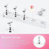 Picture of Nail Stand Acrylic Nail Art Display Stand Magnetic Nail Tips Practice Holder 54 Pcs Reusable Adhesive Putty for DIY Painting Nails Stand kit (silver)