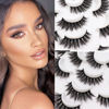 Picture of Losha Lashes Natural Look 15mm 3D False Eyelashes Cat Eye Fluffy Volume Faux Mink Lashes 10 Pairs Handmade Fake Eye Lashes Pack| K42