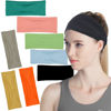 Picture of lotus78, Headbands for Women, Fashionable Sports Hairbands, Elastic Wide Headbands, Non-Slip Workout Yoga Sports Headbands for Women,Pack of 8 (Breeze icon)