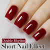 Picture of Double Rhythm Translucent Gel Polish Sheer Neutral Natural Light Milky Same Color Same Bottle 15ML Jelly UV Nail Polish Nail Art DIY at Home (Burgundy Red-A1490)