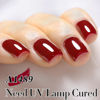 Picture of Double Rhythm Translucent Gel Polish Sheer Neutral Natural Light Milky Same Color Same Bottle 15ML Jelly UV Nail Polish Nail Art DIY at Home (Cherry Red-A1489)
