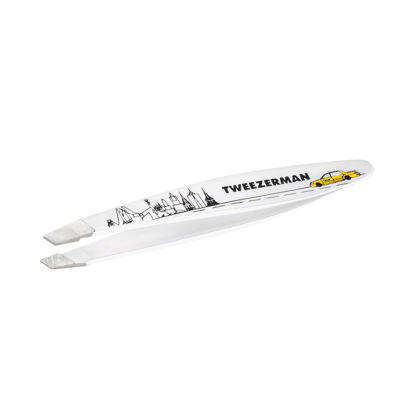 Picture of Tweezerman NYC Mini Slant Tweezer - Tweezers for Eyebrows, Travel Tweezers for Eyebrows, Facial Hair, Ingrown Hair