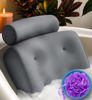 Picture of Everlasting Comfort Luxury Bath Pillow - Head, Neck, Back Support Cushion for Bathtub, Spa, Soaking
