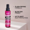 Picture of Redken Quick Blowout Heat Protection Spray for All Hair Types | Reduces blow dry time | Blowdry spray, 1.0 fl. oz.