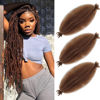 Picture of Afro Twist Hair 24 Inch 3 Packs, Springy Afro Twist Hair Pre Fluffed Spring Twist Hair Pre Stretched Wrapping Hair for Soft Locs Hair Extensions (24 Inch (Pack of 3), 30#)