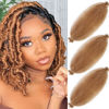 Picture of Springy Afro Twist Hair 24 Inch 3 Packs, Afro Twist Hair Pre Fluffed Spring Twist Hair Pre Separated Wrapping Hair for Soft Locs Hair Extensions (24 Inch (Pack of 3), 27#)