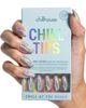 Picture of Chillhouse Chill Tips Signatures Press On Nails Kit, Chill at the Disco - 24 Nail Shapes & Sizes, Dual-Sided Buffer & File, Cuticle Stick & Glue - Long-Lasting Nail Art Manicures