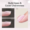 Picture of BORN PRETTY Builder Gel for Nails, 8-in-1 Milky Pink Clear Builder Nail Gel for Nail Apex and Extension Strengthener, Nail GLue Gel Hard Gel Base Rhinestone Nail Glue Gel in a Bottle 15ml