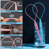 Picture of Teenitor 4pcs Pony Hair Tail Tools, 2 Pairs Hair Loop Styling Tool Hair Flipper Pull Through Tool, French Braiding Hair Tool Hair Accessories for Women Girls, Loop Hair Tool, Light Blue/Light Pink