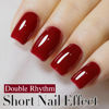 Picture of Double Rhythm Translucent Gel Polish Sheer Neutral Natural Light Milky Same Color Same Bottle 15ML Jelly UV Nail Polish Nail Art DIY at Home (Pale Burgundy-A1486)