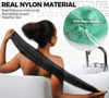 Picture of African Net Sponge Authentic - 2 Pieces Real African Loofah Shower Sponges - Body Scrubber Exfoliating Washcloth Black & Seawave - Africa Bath Sponges for Back Scrubber Shower Accessories