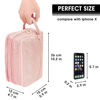 Picture of Toiletry Bag for Men Hanging Dopp Kit Water Resistant Shaving Bag Small Toiletry Bag for Traveling (Denim Pure Pink)