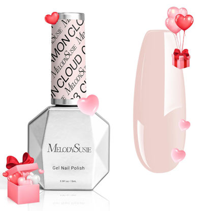 Picture of MelodySusie Thick Nude Pink Gel Nail Polish,0.5fl oz Soak Off UV LED Funny Bunny Gel Polish Pink Gel Polish Christmas Gift for Women Nail Art Manicure Salon DIY Nail Design Decoration at Home-093